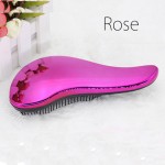 Brainbow 1pc Magic Anti-static Hair Brush Handle Tangle Detangling Comb Shower Electroplate Massage Comb Salon Hair Styling Tool
