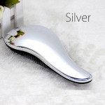 Brainbow 1pc Magic Anti-static Hair Brush Handle Tangle Detangling Comb Shower Electroplate Massage Comb Salon Hair Styling Tool