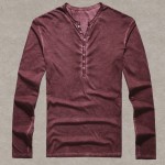 Brand Designer Men Cotton Vintage Henry T Shirts Casual Long Sleeve High quality Men old color Cardigan T shirt 2016 hot sale Brand Designer Men Cotton Vintage Henry T Shirts Casual Long Sleeve High quality Men old color Cardigan T shirt 2016 hot sale