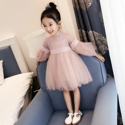 Brand Girls Lace Dress Children's Voile Dress Kids Ball Gown Dress Baby Cute Formal Dress 2018 Toddler Summer Clothes Princess