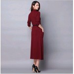 Brand Plus Size XXL Quality Elegant Casual Party Evening Maxi Long Dress Women Work Wear Vintage Sexy Brief Office Vestidos #A14