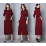 Brand Plus Size XXL Quality Elegant Casual Party Evening Maxi Long Dress Women Work Wear Vintage Sexy Brief Office Vestidos #A14
