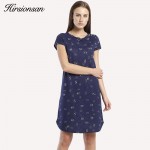 Brand Printed Women Summer Dress 2017 New Short Sleeve Shift Dress Vintage Party Vestidos Femininos Ladies Casual Shirt Dress