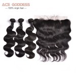 Brazilian Body Wave With Closure,13x4 Ear To Ear Lace Frontal Closure With Bundles,Brazilian Virgin Hair With Closure Human Hair