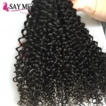 Brazilian Curly Virgin Hair 3 Bundles Brazillian Curly Weave Human Hair Meches Bresilienne Lots Afro Kinky Curly Hair Weave 1B# 