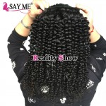 Brazilian Curly Virgin Hair 3 Bundles Brazillian Curly Weave Human Hair Meches Bresilienne Lots Afro Kinky Curly Hair Weave 1B# 