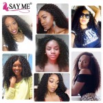 Brazilian Curly Virgin Hair 3 Bundles Brazillian Curly Weave Human Hair Meches Bresilienne Lots Afro Kinky Curly Hair Weave 1B# 
