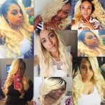 Brazilian Dark Root Blonde Hair Body Wave 3pcs Two Tone 1b 613 Virgin Hair 8"-30" Ombre Brazilian Hair