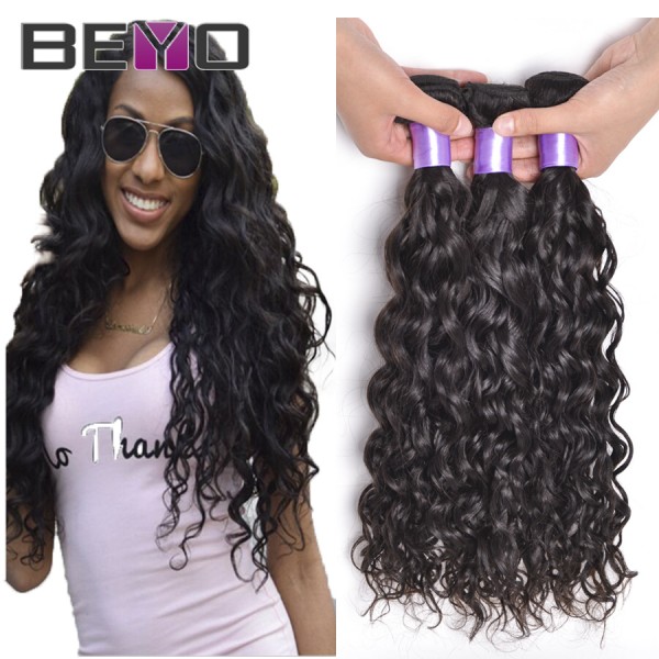 Brazilian Virgin Hair Water Wave 3 Bundles Wet And Wavy Brazilian