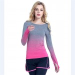 Breathable Quick Dry Women T Shirt 2017 Spring Long Sleeve Ladies Women High elasticity T-shirt Fitness Tees T-shirt Women Top