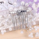 Bridal Pearl Crystal Rhiestone Hair Clip Bridesmaid Jewelry Pearl Diamante Hairpin Hairgrip Accessories