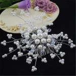 Bridal Pearl Crystal Rhiestone Hair Clip Bridesmaid Jewelry Pearl Diamante Hairpin Hairgrip Accessories