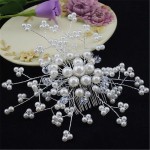 Bridal Pearl Crystal Rhiestone Hair Clip Bridesmaid Jewelry Pearl Diamante Hairpin Hairgrip Accessories