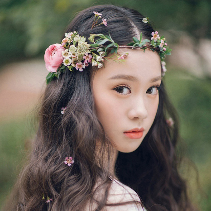 flower garland headpiece
