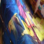 BunniesFairy 2018 Spring Summer New Womens Vintage Retro Fantasy Abstract Style Graffiti Floral Print High Waist Midi Dress