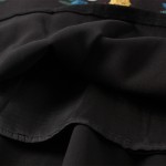 Butterfly and Flowers Embroidery Ruffles Women  Mini Dress 2017 Spring Elegant O-Neck Sleeveless Female Tank Vestido