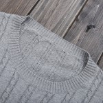 CAIZIYIJIA 2017 Spring Mens Pullover O-Neck Stretchy Sweatshirt Long Sleeve 100% Cotton Comfort Soft Basic Casual Knitted Shirts