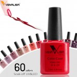CANNI Factory Supply Venalisa 60 Colors Nail DIY Soak off Gel uv led 7.5ml nail art Enamel gel nails polish uv varnish lacquer 