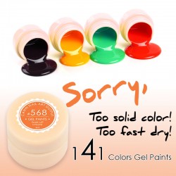 CANNI Painting Gel 5ml LED Lamp 141 Pure Solid Colors 2017 Hotest 50618 Gel Polish Nail Art Design Nail Gel Varnish Paint UV Gel