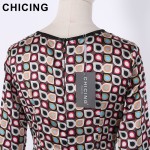 CHICING Women Vintage Chiffon Hollow Out Floral Printed Fish Tail Dress 2017 Spring New Boho Ethnic Dresses vestidos A1612034