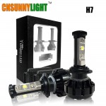 CNSUNNYLIGHT Super Bright Car LED Headlight Kit H4 H13 9007 Hi/Lo H7 H11 9005 9006 w/ XHP50 Chips Replacement Bulbs 3000K 4300K