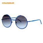COLOSSEIN Retro Round Sunglasses Brand Unisex Sunglasses Metal Frame With Polarized Lens Hot Street Style