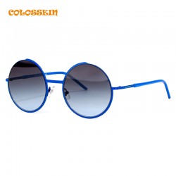COLOSSEIN Retro Round Sunglasses Brand Unisex Sunglasses Metal Frame With Polarized Lens Hot Street Style
