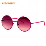 COLOSSEIN Retro Round Sunglasses Brand Unisex Sunglasses Metal Frame With Polarized Lens Hot Street Style