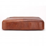 CONTACT'S 2017 Fashion Genuine Leather Men Briefcase Cowhide Men's Messenger Bags 14" Laptop Business Bag Luxury Lawyer Handbags