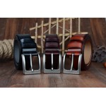 COWATHER 2016 mens cow genuine leather luxury strap male belts for men 3 colors cintos masculinos plate buckle free shipping