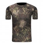 Camouflage Shirt Quick Dry Breathable Tights Army Tactical T-shirt Mens Compression T Shirt Fitness Summer Bodybulding