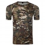 Camouflage Shirt Quick Dry Breathable Tights Army Tactical T-shirt Mens Compression T Shirt Fitness Summer Bodybulding