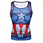 Captain America 3 Men G YM Tank Tops 3D Print Men Bodybuilding Tank Top Fitness Shirt Bodybuilding and Fitness Sleeveless Tanks