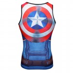 Captain America 3 Men G YM Tank Tops 3D Print Men Bodybuilding Tank Top Fitness Shirt Bodybuilding and Fitness Sleeveless Tanks