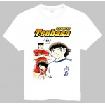 Captain Tsubasa T-Shirt White Short Sleeve Cartoon Captain Tsubasa Top Tees Shirt For Adult