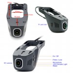 Car DVR Camera Video Recorder Wireless WiFi APP Manipulation Full HD 1080p Novatek 96655 IMX 322 Dash Cam Registrator Black Box