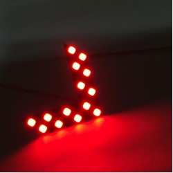 Car Light 14 SMD LED Arrow Panel For Car Rear View Mirror Indicator Turn Signal Daytime Running Lights #2817
