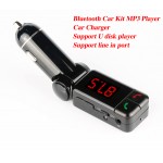 Car MP3 Audio Player Bluetooth FM Transmitter Transmiter FM Modulator Car Kit LCD Display USB Charger for iPhone Samsung BC06