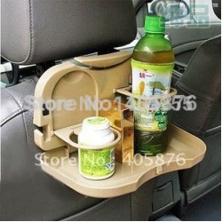 Car Seat Multi Tray mount Food table meal Desk Stand Drink Cup Holder car back seat bracket, storage shelves
