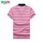 Cartelo brand 2016 summer new fashion stripes Korean business casual Slim men's short-sleeved polo shirt men 