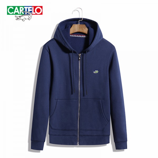 Cartelo brand autumn 2016 new slim fit mens hooded jacket mens hoodies and sweatshirts fashion slim hooded cardigan coat