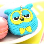 Cartoon Anime beautiful Silicone hello Kitty and Minnie key fashion owl key cover key chain key ring keychain women present