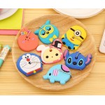 Cartoon Anime beautiful Silicone hello Kitty and Minnie key fashion owl key cover key chain key ring keychain women present
