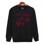 Cartoon Flipper Fish new hoodies men brand designer mens sweatshirt men in 3xl harajuku sweatshirt autumn Black/gray XXS