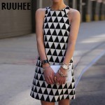 Casual Dress Women For Loose Sleeveless Hollow Out Above Knee Mini vestidos Female Cute Dresses Spring Summer New Fashion 2017