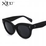 Cat Eye Sunglasses Women Brand Designer Sun glasses Retro Vintage Rose Gold Points Female Top Quality Oculos De Sol Feminino
