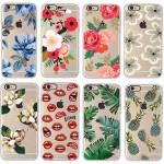 Cherry pineapple Banana leaf Flower Cactus rose peony Case Cover For Apple iphone 6 6s 4.7 / 6 plus 5.5 inch Soft TPU Case Daisy