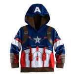 Children Clothing 2016 autumn Boys Avengers Kids Jackets & Coats Children's Outerwear & Coats Super Hero Captain America Jacket