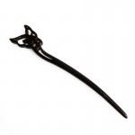 Chinese Classic Ancient Handmade Black Ebony Dish Made Wood Hairpin Hair Sticks
