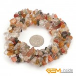 Chips shape natural stone beads :Red Carnelian Red Coral  Lemon Stone Indian Carnelian Amazonite Strand 34" Free Shipping